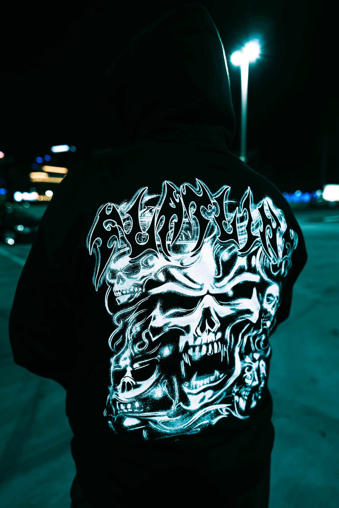 FLATLINE SKULL HOODIE