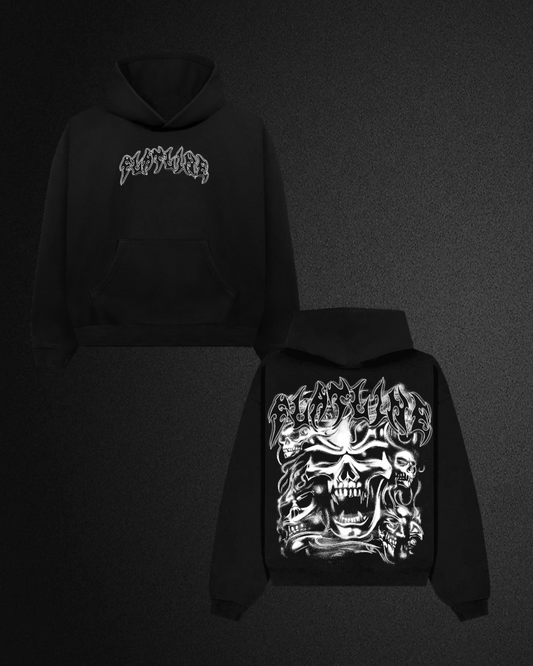 FLATLINE SKULL HOODIE