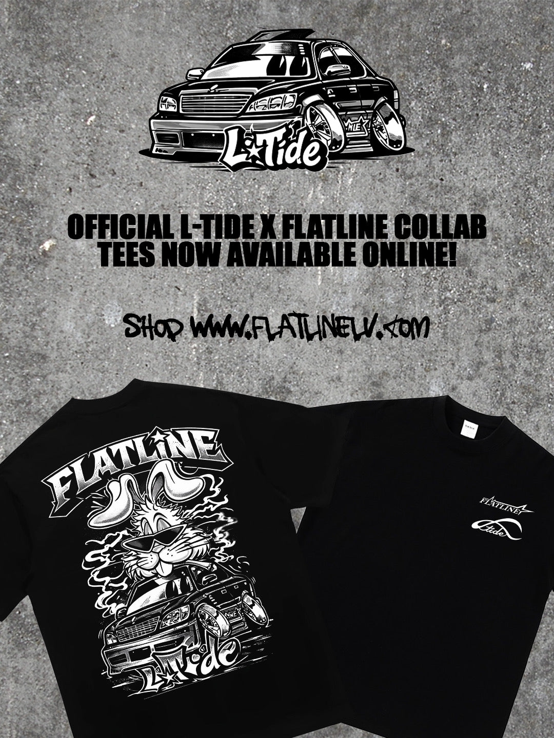 LTIDE X FLATLINE COLLAB VIP LS TEE